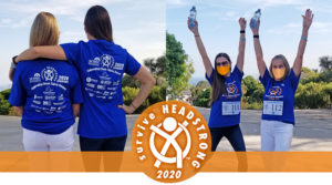 surviveHEADSTRONG 2020 participants with masks on